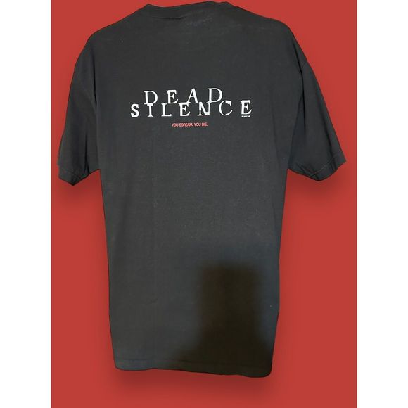 Vintage DEAD SILENCE 2007 Movie Theatre Promo James Wan Horror Gore Shirt Sz L - Picture 2 of 4